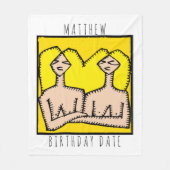 SIGNE Zodiaque Gemini Couverture d'anniversaire pe (Devant)