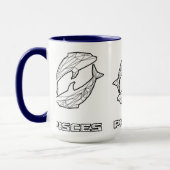 Signe zodiaque Mug : Poissons (Gauche)