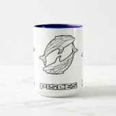 Signe zodiaque Mug : Poissons (Centre)