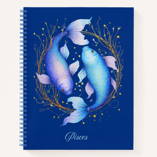 Signe Zodiaque Pisces, Deux Gracieux Journal De Po (Devant)