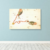 "Signe zodiaque : Poissons" impression de toile (Insitu (Plancher de Bois))