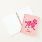 Signe zodiaque pour Léon dans un Journal Fractal r (Intérieur)