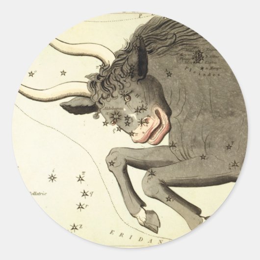 Signe zodiaque : stickers Taurus (Devant)