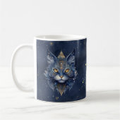 SIGNE Zodiaque Vierge & Céleste Chat Mug (Gauche)