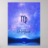 SIGNE Zodiaque Virgo Dreamstar Sky Citation Poster (Devant)