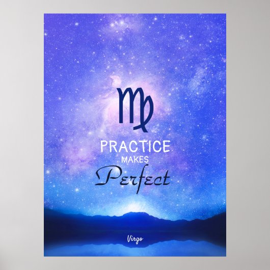 SIGNE Zodiaque Virgo Dreamstar Sky Citation Poster (Devant)