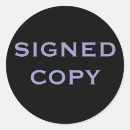 SIGNEDCOPY RONDE STICKER