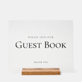 SIGNER Élégant NOTRE Mariage DE LIVRE INVITÉ SIGNA (Recto)