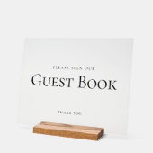 SIGNER Élégant NOTRE Mariage DE LIVRE INVITÉ SIGNA (Angle)