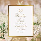 Signer Kindly Monogram Mariage Livre d'or Blanc