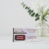 Signer le Carte de visite de l'agent immobilier (Debout devant)