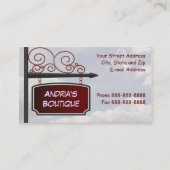 Signer le Carte de visite de l'agent immobilier (Devant)