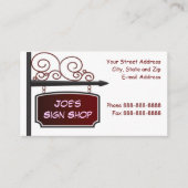 Signer le Carte de visite de l'agent immobilier (Devant)