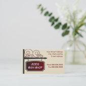 Signer le Carte de visite de l'agent immobilier (Debout devant)