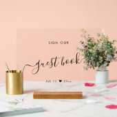 Signer notre Mariage de livre d'invité noir (Mariage)