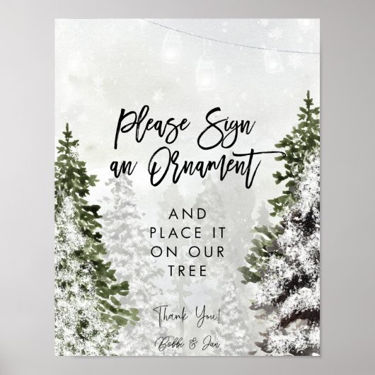 signer une affiche de fête de noël (Devant)