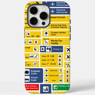 Signering van luchthavendirectie-informatieborden iPhone 16 pro max hoesje