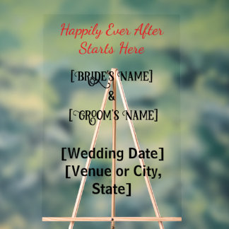 Signes acryliques Mariages personnalisés de 24 po