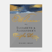 Signes de douche en acrylique Couples de bienvenue (Recto)