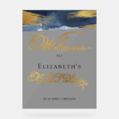 Signes de Fête des mariées d'accueil en acrylique (Recto)