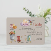 Signes de l'automne Invitation (Debout devant)