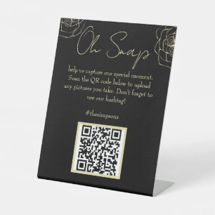 Signes de Mariage noir et or