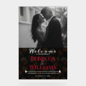 Signes de Mariage rustique à fleurs Roses luxueuse (Recto)