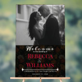 Signes de Mariage rustique à fleurs Roses luxueuse (Neutre)