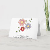 Signes De Printemps Floral Plaid Bonne Carte Anniv (Dos)
