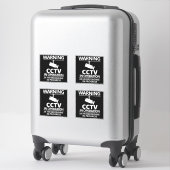 Signes de surveillance vidéo, Sticker d'avertissem (Sur valise)