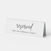 Signes de table de Mariage de famille de chambre d (Recto)