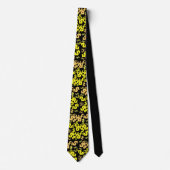 Signes Dollar Jaune Funky Cravate Motif (Devant)