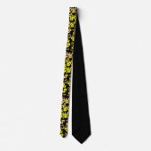 Signes Dollar Jaune Funky Cravate Motif (Dos)