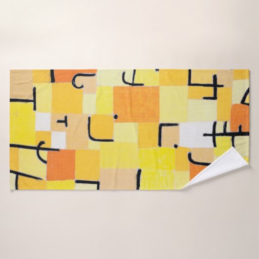 Signes en Jaune, Paul Klee (Serviette de bain)