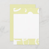 Signes graphiques Abstraits Carte à note plate (Devant / Derrière)