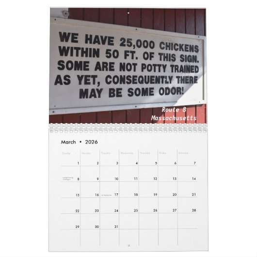 Signes partout, Calendrier (Mar 2026)