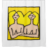 Signes Zodiac Rideau de douche Gemini (Devant)