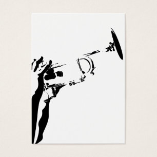 Signet abstrait de trompette de jazz