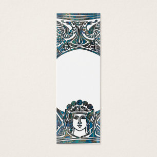 Signet Art Nouveau Dame et Oiseaux