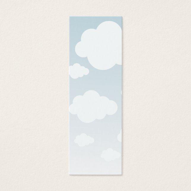 Signet bleu ciel Clouds blanc (Devant)