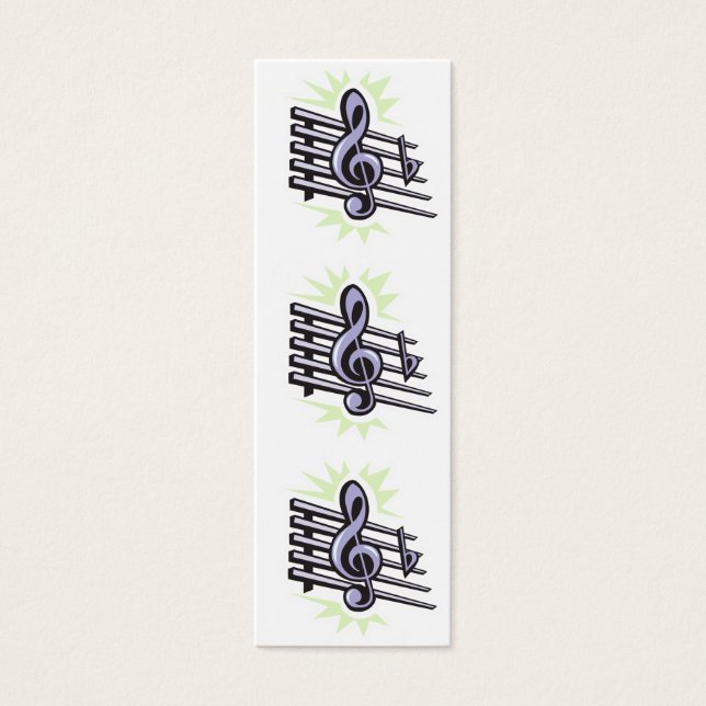 signet de design de note de musique à trois touche (Devant)