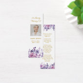 Signet de deuil de photo de fleur violette (Bureau)