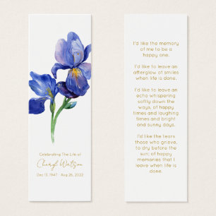 Signet de deuil simple Iris