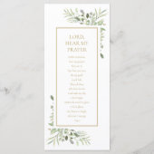 Signet de la carte de prière de la première sainte (Dos)