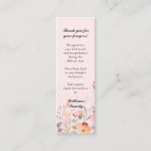 Signet de la carte de prière Floral Blush Pink (Devant)