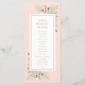 Signet de la carte de prière Pink Holy Communion (Dos)