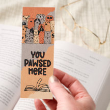 Signet de lecture de chat de chien