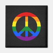 Signet de paix LGBT Magnet (Devant)