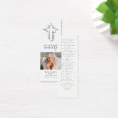 Signet de prière funéraire Croix-Photo (Bureau)