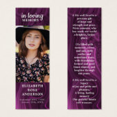 Signet de prière funéraire en marbre violet (Devant & derrière)